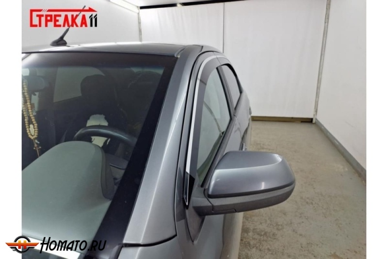 Дефлекторы Chevrolet Cobalt 2013-2022 | премиум, плоские, 2D