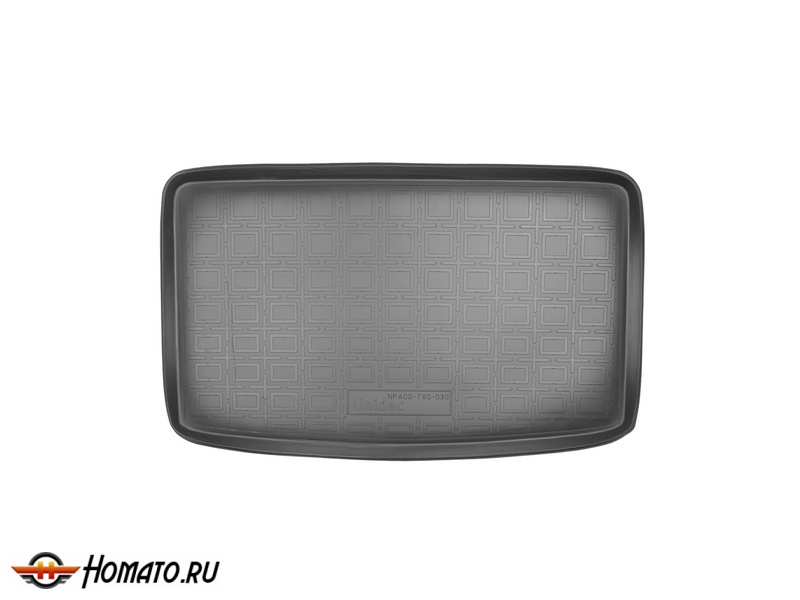 Коврик в багажник Volkswagen Sharan 2010+ (сложенный 3 ряд) | черный, Norplast
