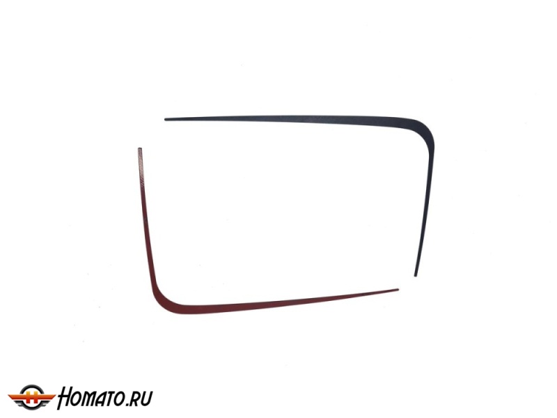 Накладки на передний бампер для Belgee X50 | 2 штуки, декор