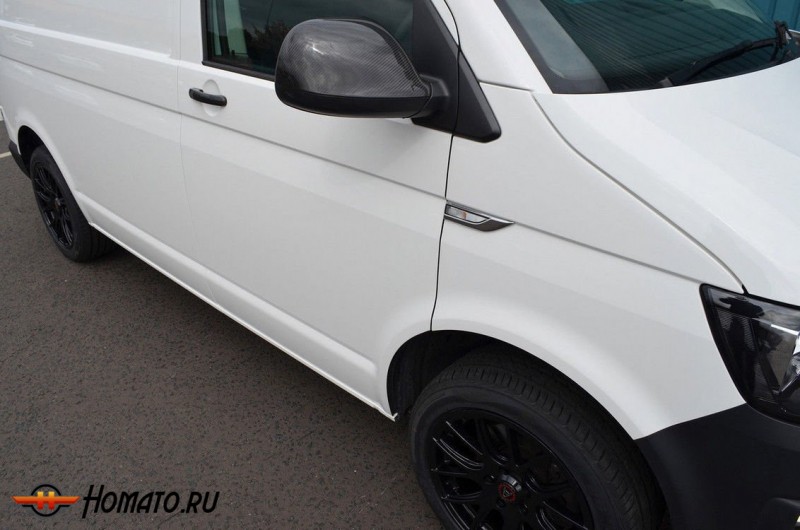 Окантовка повторителей поворота для VW T6 2015+ | нержавейка, 2 части