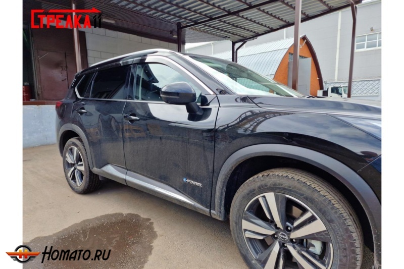 Дефлекторы Nissan X-Trail 4 (T33) 2023+ | премиум, плоские, 2D