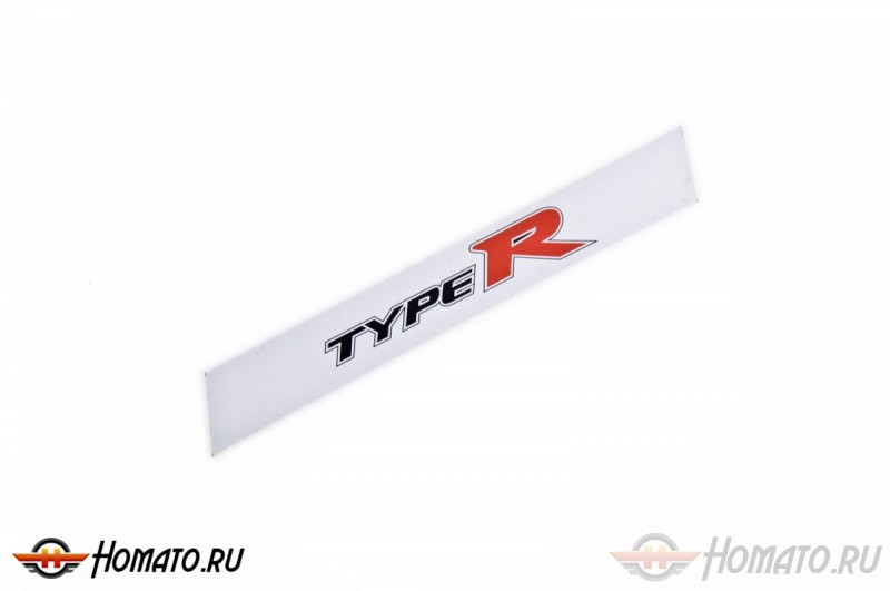 Шильд "Type R" Для Honda, Цвет: Хром (45mm*6mm)