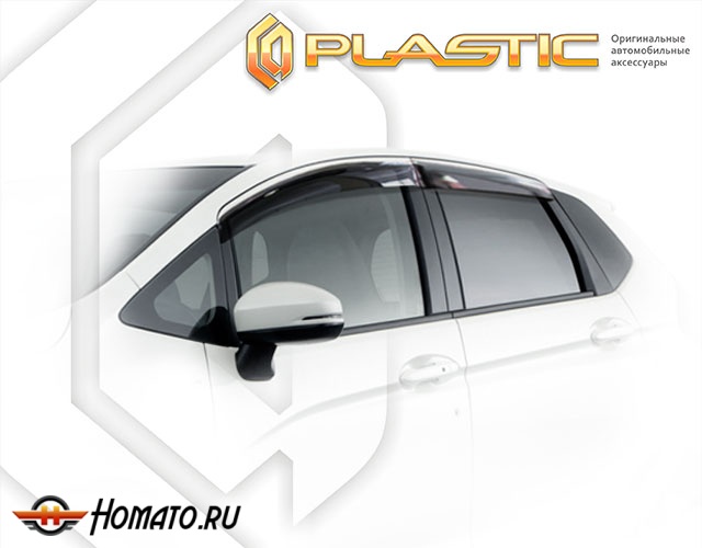 Дефлекторы ветровики Honda Fit 3 2014-