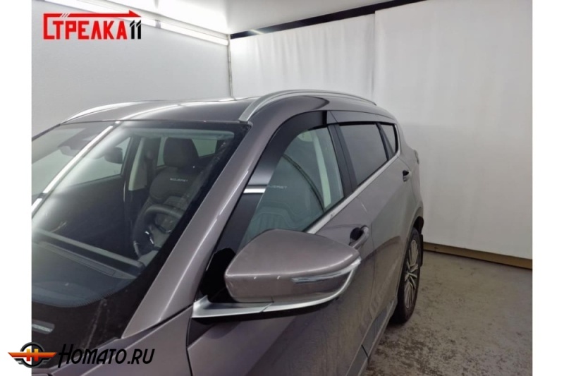 Дефлекторы Jetour X70 Plus | премиум, плоские, 2D
