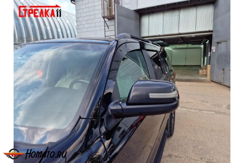 Дефлекторы Toyota Sequoia 2 2007-2022 | из 6 частей, премиум, плоские, 2D