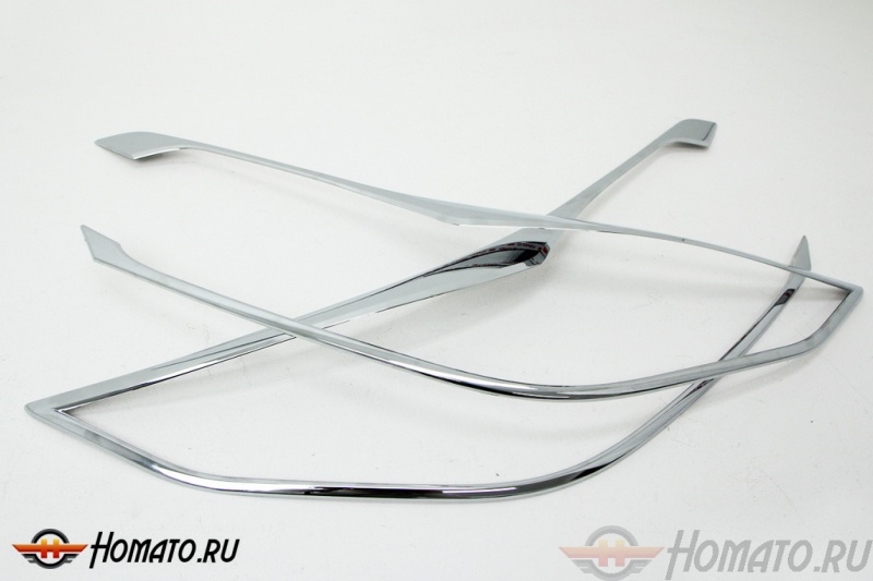 Хром накладки передних фар для Honda CR-V 4 2012-2014