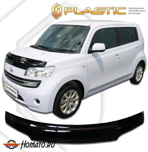 Дефлектор капота Daihatsu Coo 2005- (M401S, M402S, M411S) | черный