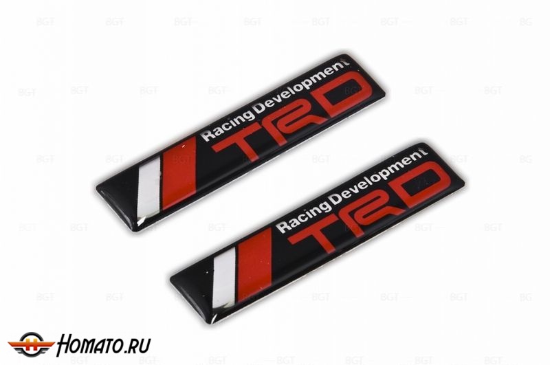 Шильд "Racing Decelopment TRD" Для Toyota, Самоклеящийся, 2 шт.
