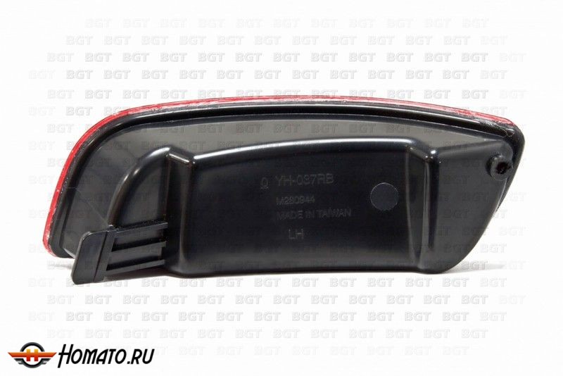 Светодиодные вставки в задний бампер "Red" для Hyundai Santa Fe «2007+»