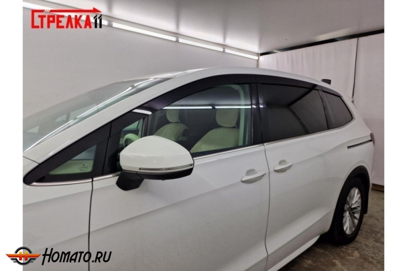 Дефлекторы Volkswagen Viloran | из 8 частей, премиум, плоские, 2D