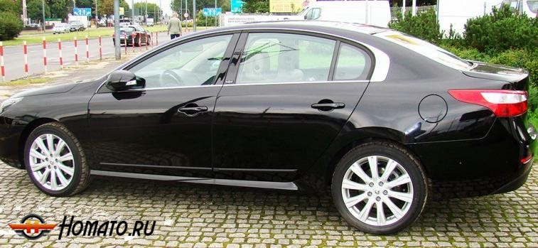 Боковые молдинги на двери для Renault Latitude 2010+/2013+ | Rider F-11