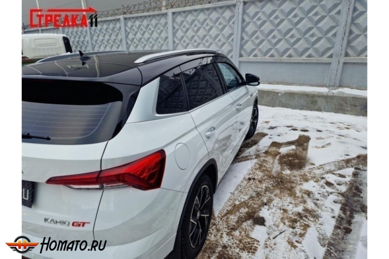 Дефлекторы Skoda Kamiq | премиум, плоские, 2D