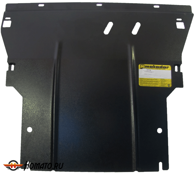 Защита картера Renault Scénic II 2006-2009 | двигатель + КПП, 2 мм, сталь | MOTODOR | 01719