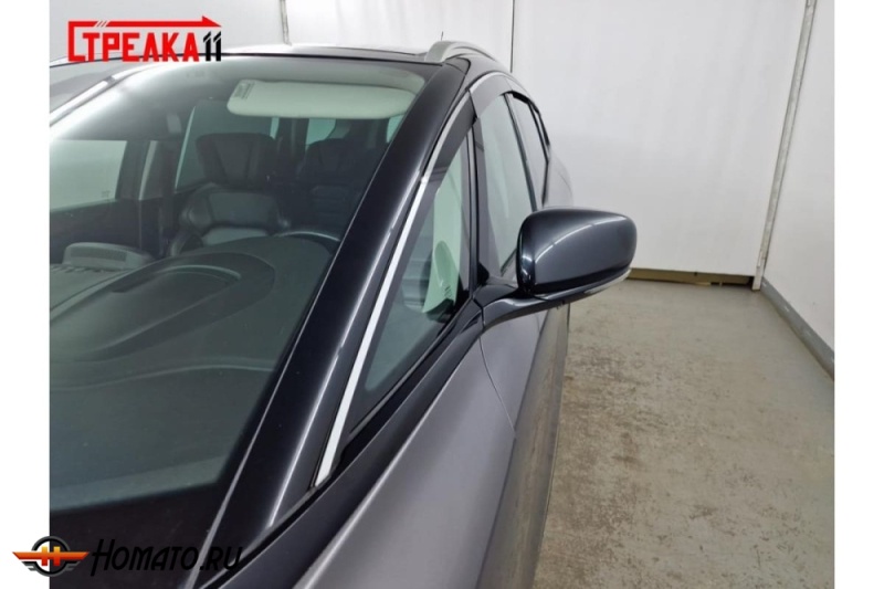 Дефлекторы Renault Grand Scenic 3 2016+ | премиум, плоские, 2D
