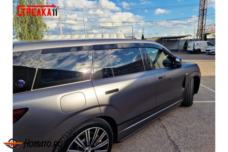 Дефлекторы Denza N9 2025+ | из 6 частей, премиум, плоские, 2D