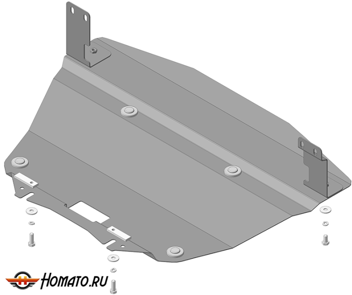 Защита картера BMW 5 (e60) 2007-2010 | радиатор, 2 мм, сталь | MOTODOR | 00222
