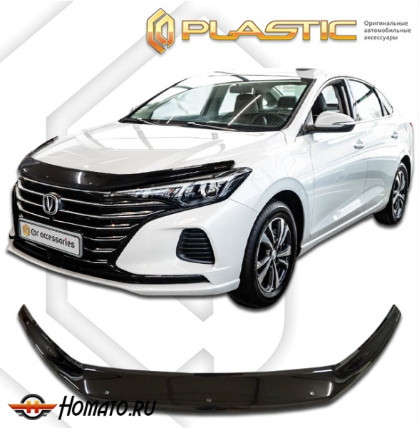 Дефлектор капота Changan Eado Plus Cедан 2024- | exclusive, черный
