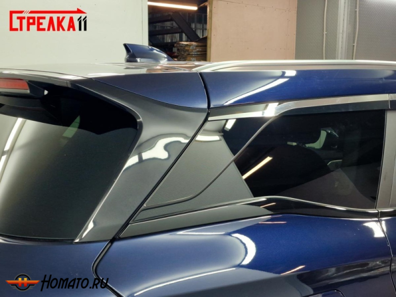 Накладки на задние боковые хром элементы для Соуист С09 | 2 штуки, декор