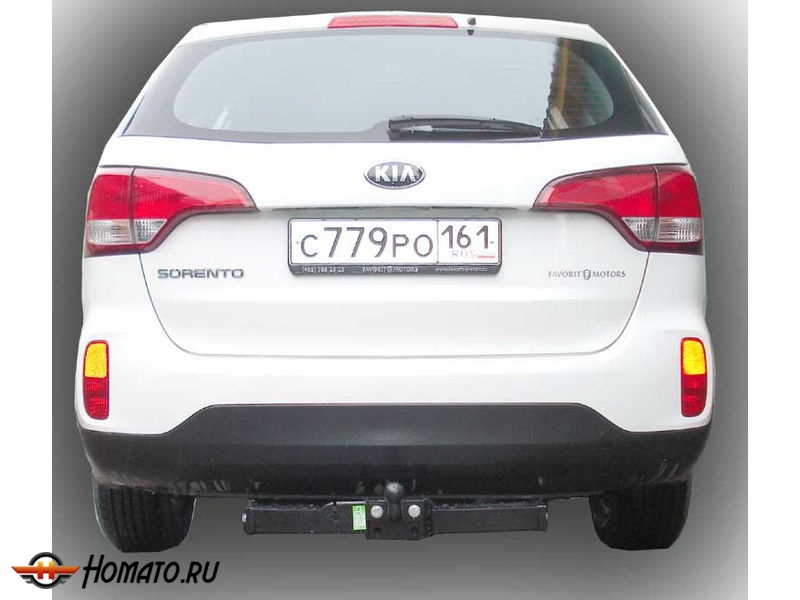 Фаркоп KIA SORENTO (XM) FL 2012-2018 | шар F - кованый | Лидер Плюс | H224-F