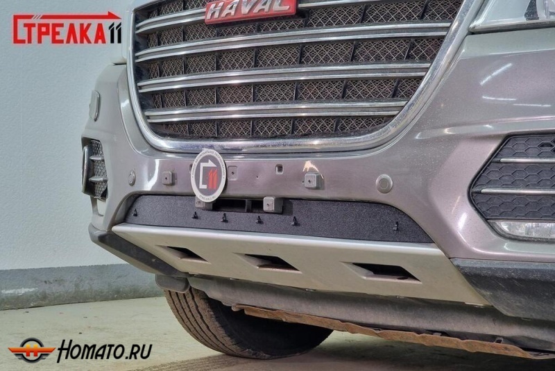 Зимняя защита радиатора Haval H6 2013-2020 | на стяжках