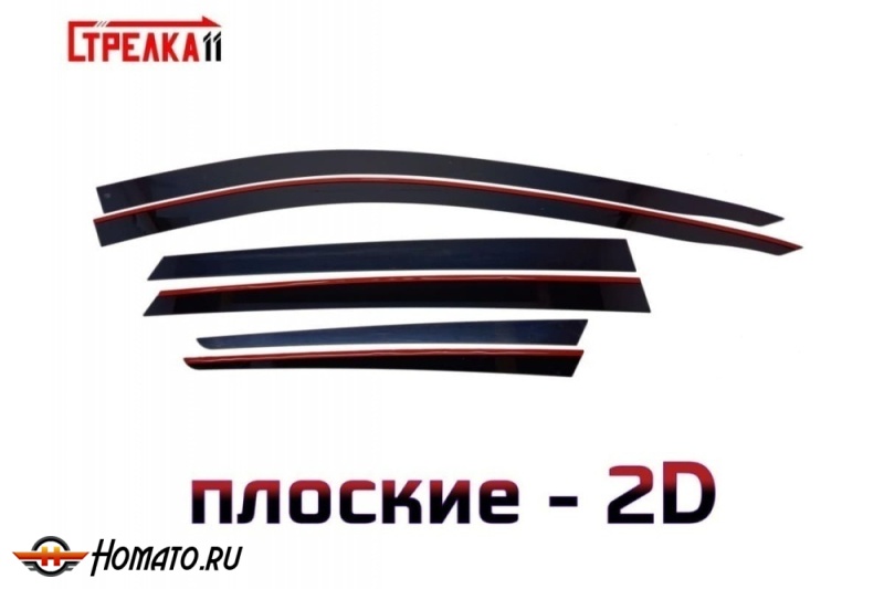 Дефлекторы Acura RDX 3 2018+/2021+ | премиум, плоские, 2D