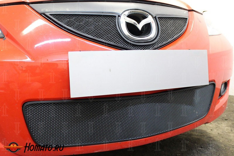 Защита радиатора для Mazda 3 (BK) седан (2006-2009) рестайл | Стандарт