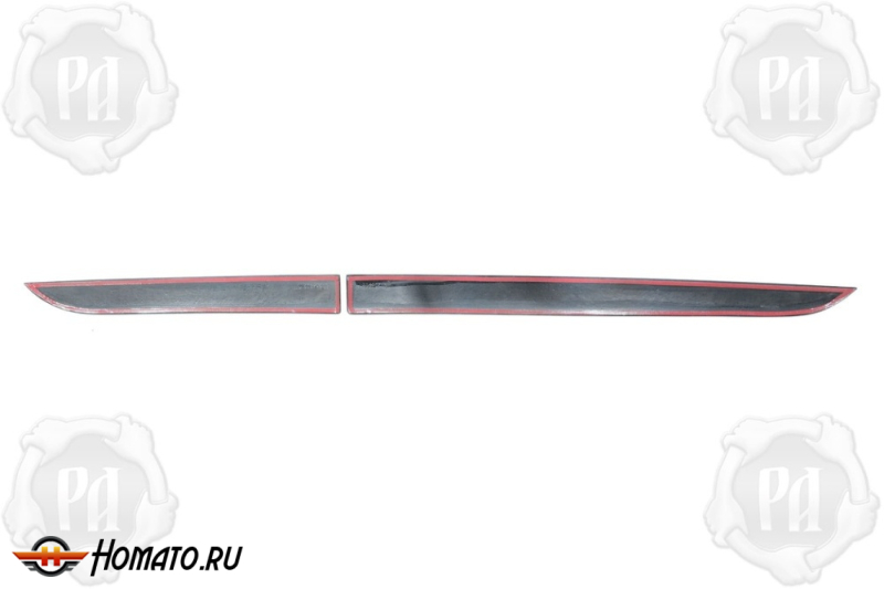 Молдинги на задние распашные двери для Лада Ларгус 2012+/2021+ | узкие