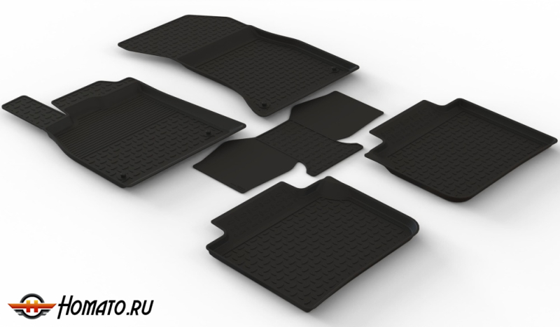 Резиновые коврики Audi Q5 L 3 2025+ (GU) (Китай) | с высокими бортами | Seintex
