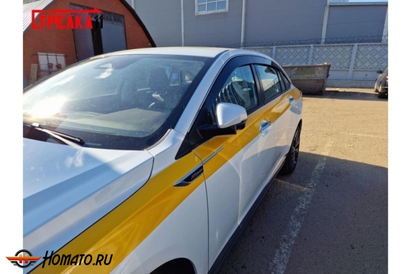Дефлекторы Dongfeng Shine Max 2023+ | премиум, плоские, 2D