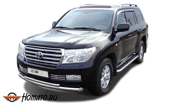 Пороги подножки Toyota Land Cruiser 200 | алюминиевые или нержавеющие