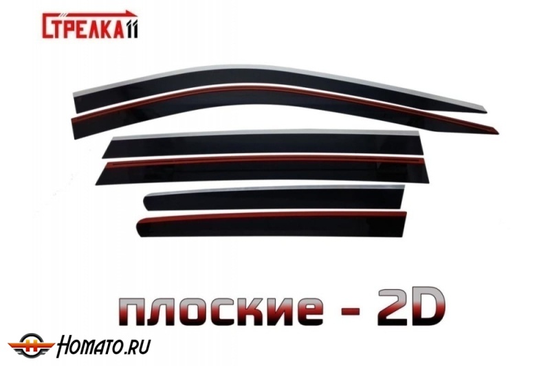 Дефлекторы Dongfeng DFSK ix7 | премиум, плоские, 2D