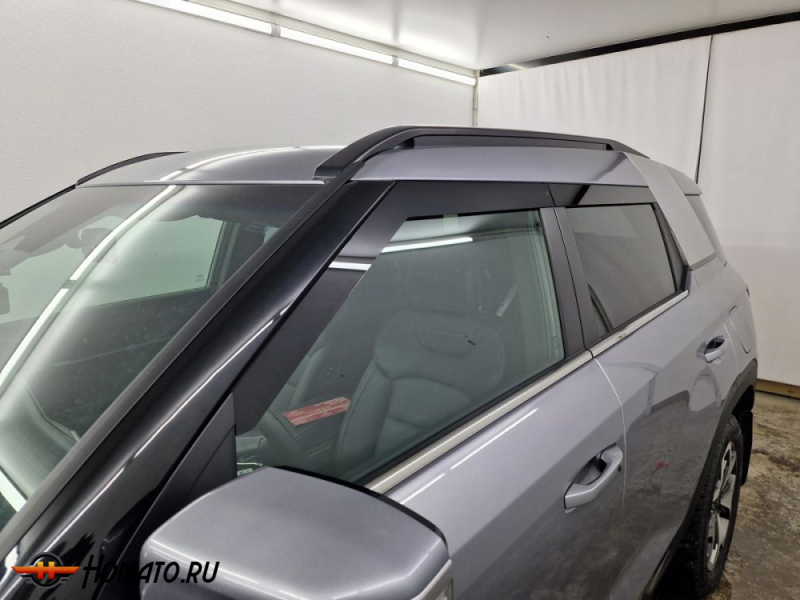 Накладки на задние стойки для KGM Torres | 2 штуки, декор