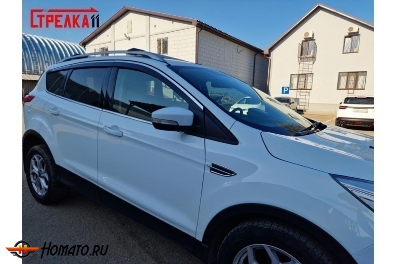 Дефлекторы Ford Kuga 2 2013-2019 | премиум, плоские, 2D