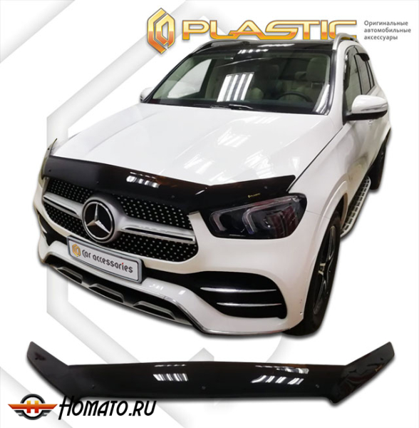 Дефлектор капота Mercedes GLE 2018- (W167) | exclusive, черный