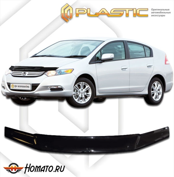 Дефлектор капота Honda Insight 2009-2011 | черный