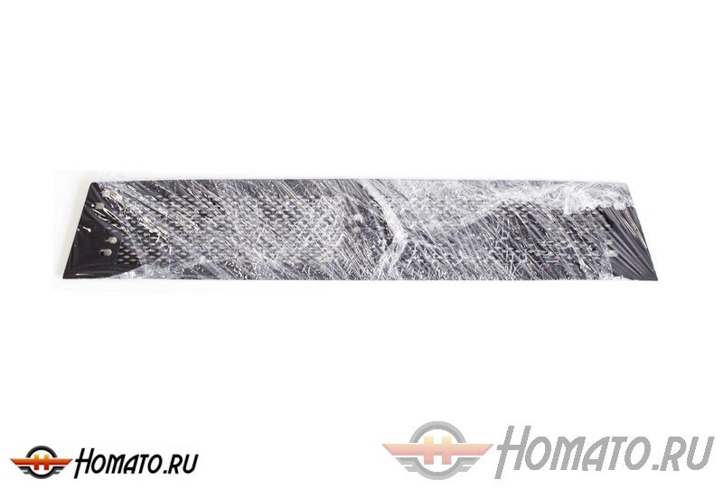 Защитная сетка решетки переднего бампера KIA Rio III 2015+ (седан) | шагрень