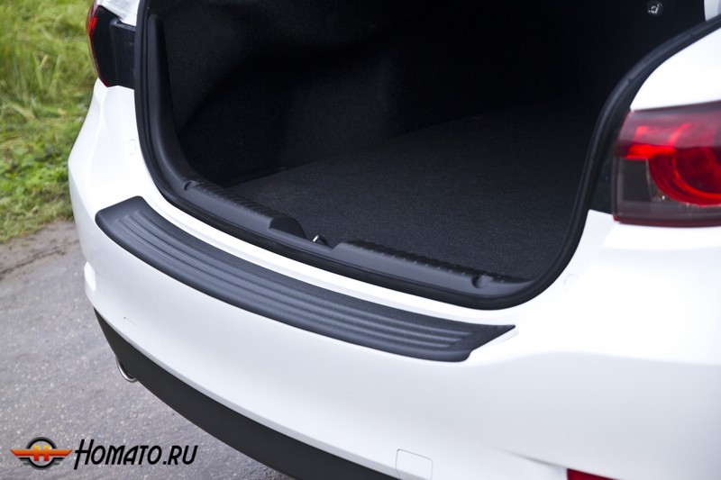 Накладка на задний бампер Mazda 6 (GJ) 2012+/2015+ | шагрень
