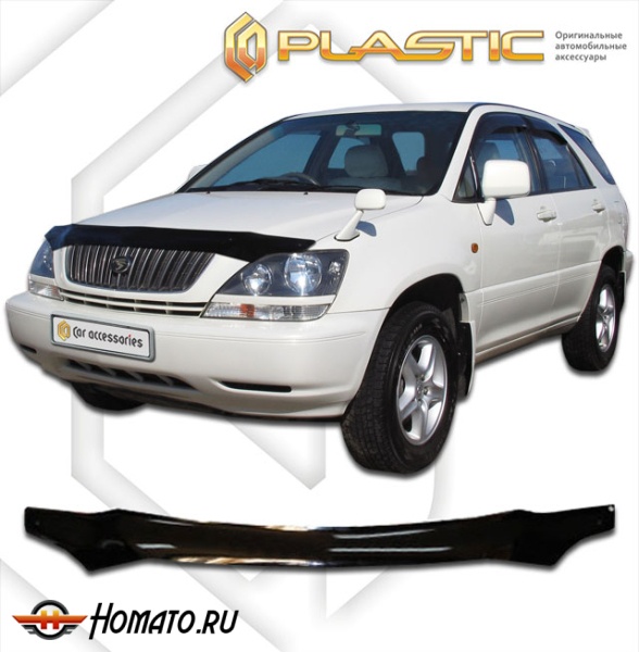 Дефлектор капота Toyota Harrier 1 1997-2002 (U10W, U15W) | черный