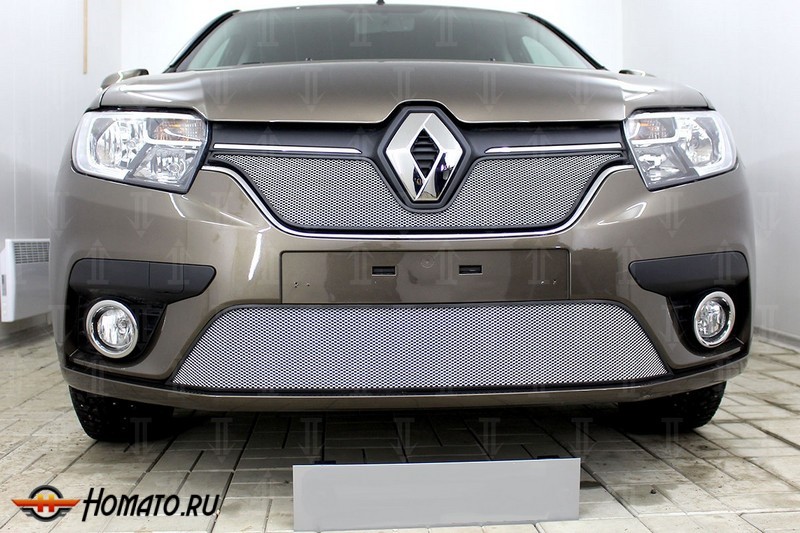 Защита радиатора для Renault Logan 2018+ рестайл | Стандарт