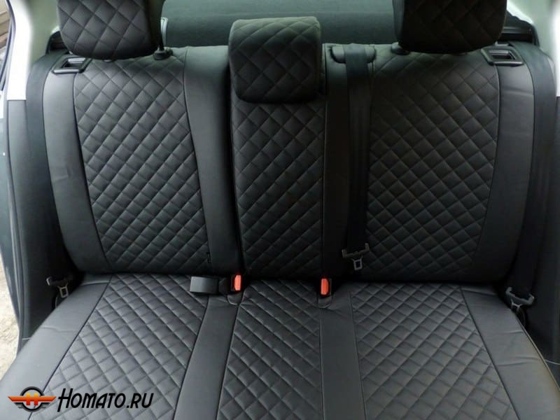 Чехлы на сиденья Honda Civic 4D VIII 2006-2012 | экокожа, Seintex