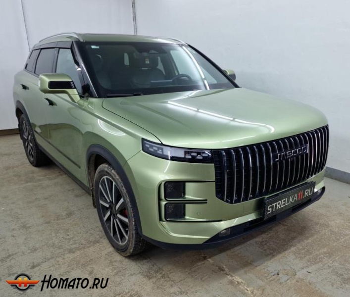 Накладки на передний бампер для Jaecoo J7 2023+ дорестайл | 4 штуки, декор