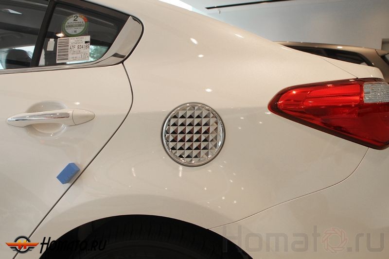 Хром накладка лючка бензобака для KIA Cerato 2012- sedan «K3»