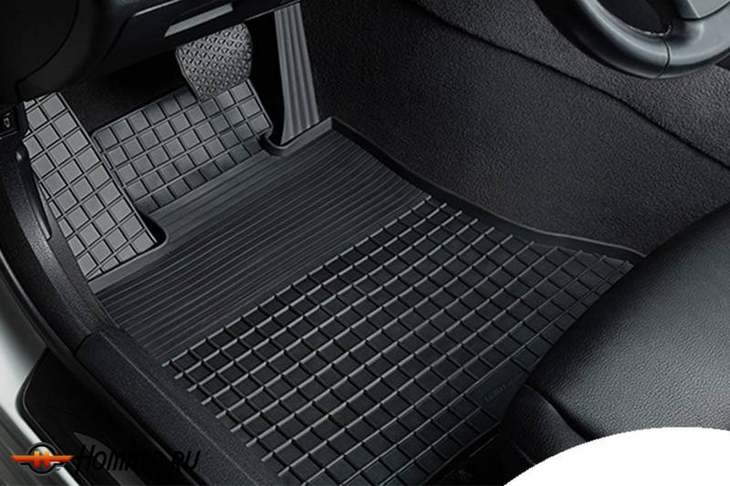 Коврики для Audi Q7 2005-2015 | СЕТКА, резиновые, с бортами, Seintex