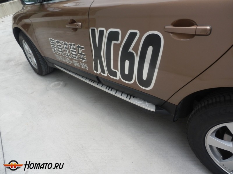 Пороги OEM «цвет: черный» для VOLVO XC60 "08-13"