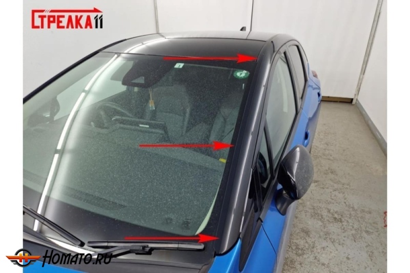 Премиум водостоки дефлекторы лобового стекла Ниссан Аура 2021+/2024+