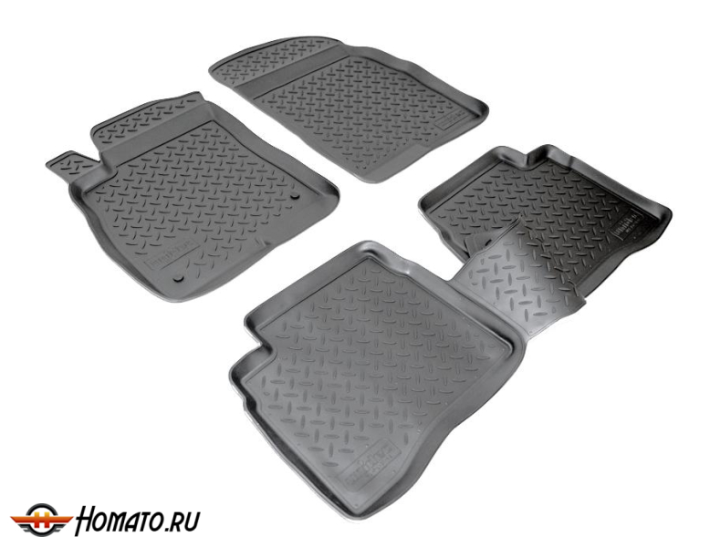 Коврики Хендай Соната 2001-2011 | полиуретановые, черные, Norplast