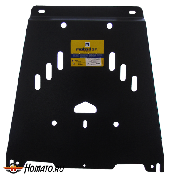 Защита картера Hyundai H-1/ Starex/ Grand Starex 2008-2022 | двигатель + КПП, 2 мм, сталь | MOTODOR | 00931