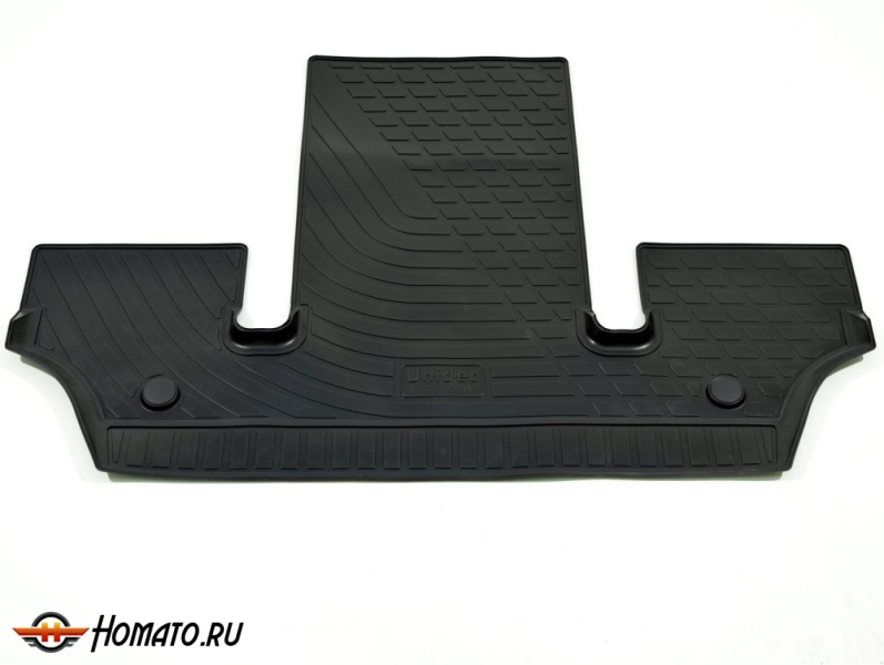 Коврики Лисян Л9 2023+ (только 3 ряд) | полиуретановые, черные, Norplast