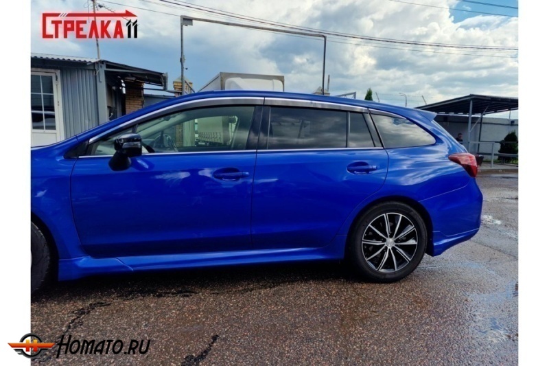 Дефлекторы Subaru Levorg (VM) 2014-2020 | премиум, плоские, 2D