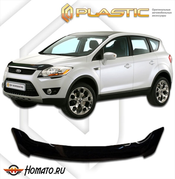 Дефлектор капота Ford Kuga 1 2008-2012 | черный